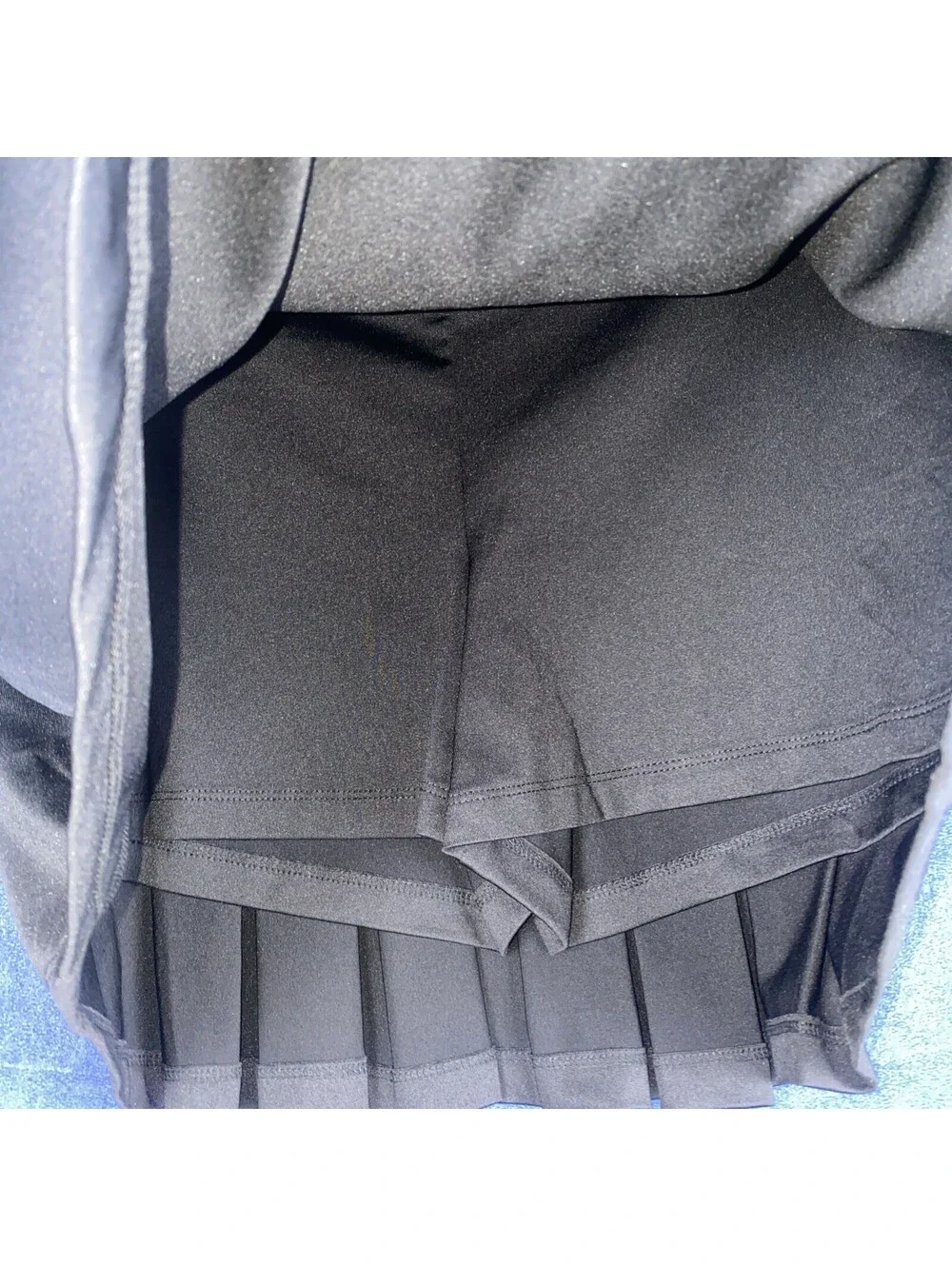 J Crew Skort Tennis Golf Pickleball Sz M Black Pleated Back Athletic Skirt